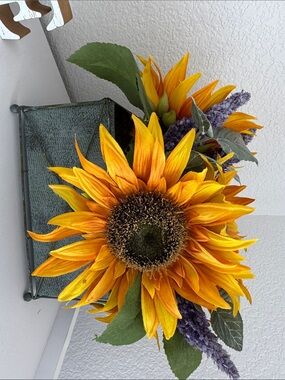 Sunflower Faux Floral Arrangement - Yellow -